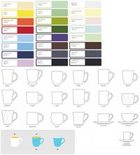 TAZZA IN PORCELLANA A PANTONE
